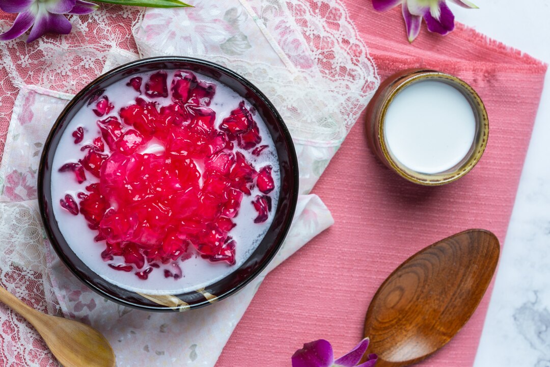 Traditional Omani Halwa dessert with cardamom and rose water